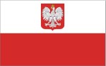 Flaga państwowa biało-czerwona z orłem 115x70 cm