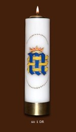 Świeca "maryjna" ołtarzowa SO1DR