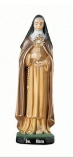 Święta Klara figura z żywicy 30 cm/ SI 630