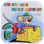 Podkładka korkowa "Kto ufa Panu będzie nasycony"