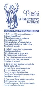 Pieśni na nabożeństwo FATIMSKIE (paczka 25 szt.)