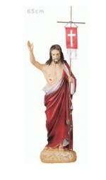 Chrystus Zmartwychwstały z chorągiewką - figura
