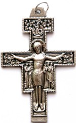 Krzyż św. Franciszka - metalowy