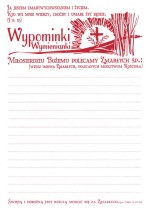 Kartki wypominkowe - A6  (paczka 50 szt.)