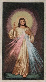 Obraz tkany Jezus Miłosierny