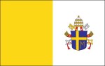 Flaga papieska z herbem Jana Pawła II
