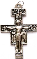 Krzyż św. Franciszka - metalowy - mały